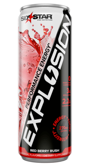 MT SIX STAR  EXPLOSION 12/12oz (RED BERRY RUSH)