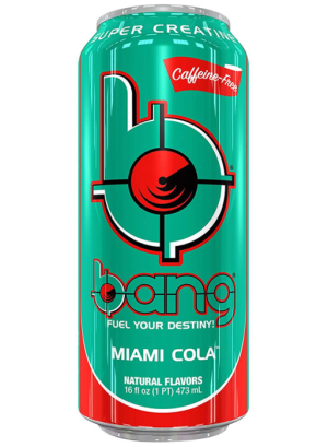VPX BANG CAFFEINE FREE 12/16oz (MIAMI COLA)