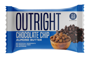 MTS OUTRIGHT BAR 12/60g (CHOC CHIP ALMOND BUTTER)