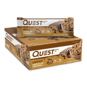 QUEST DIPPED BARS 12/60g (CHOC CHIP COOKIE DOUGH)