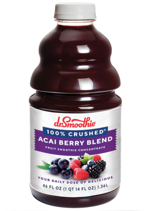 DR. SMOOTHIE 100% CRUSHED 46oz (ACAI BERRY BLEND)
